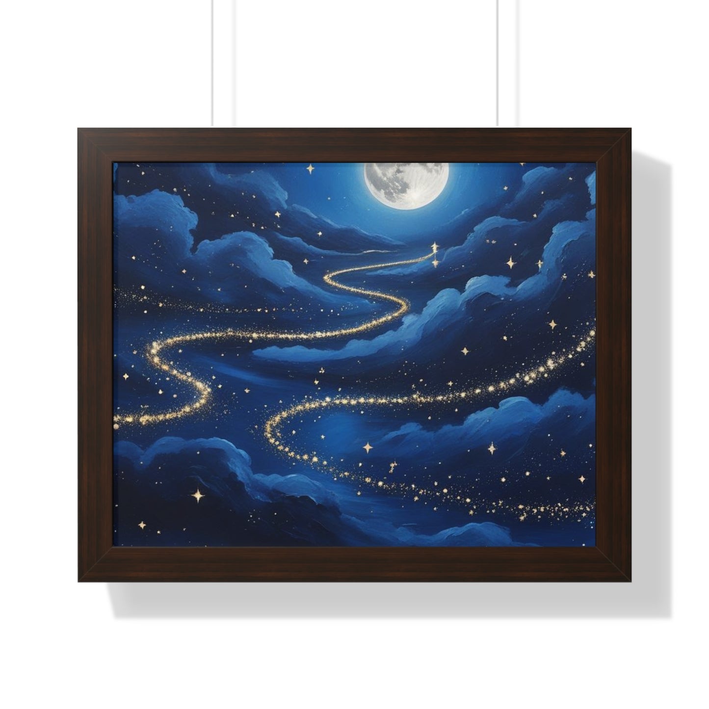 Serene Night Sky Framed Poster