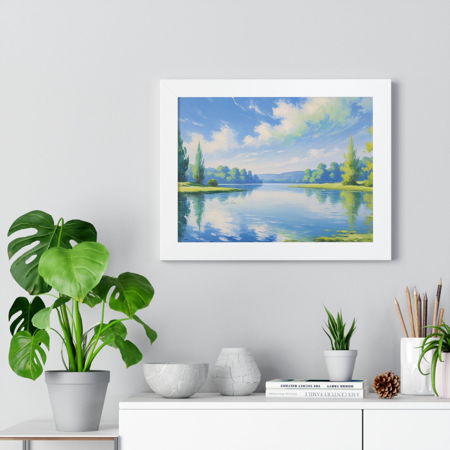 Tranquil Landscape Framed Poster