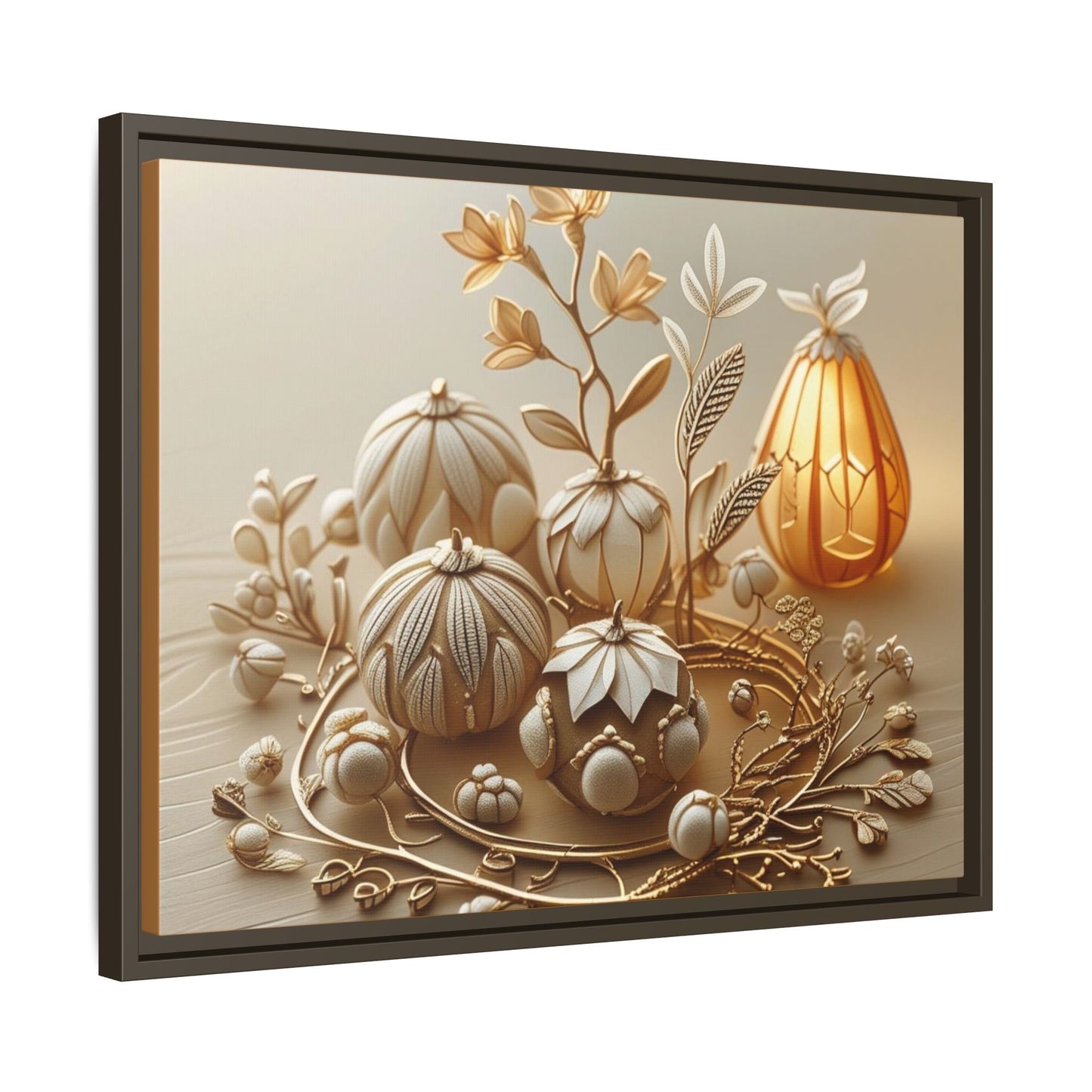 Autumn Framed Canvas Art,Thanksgiving Wall Art