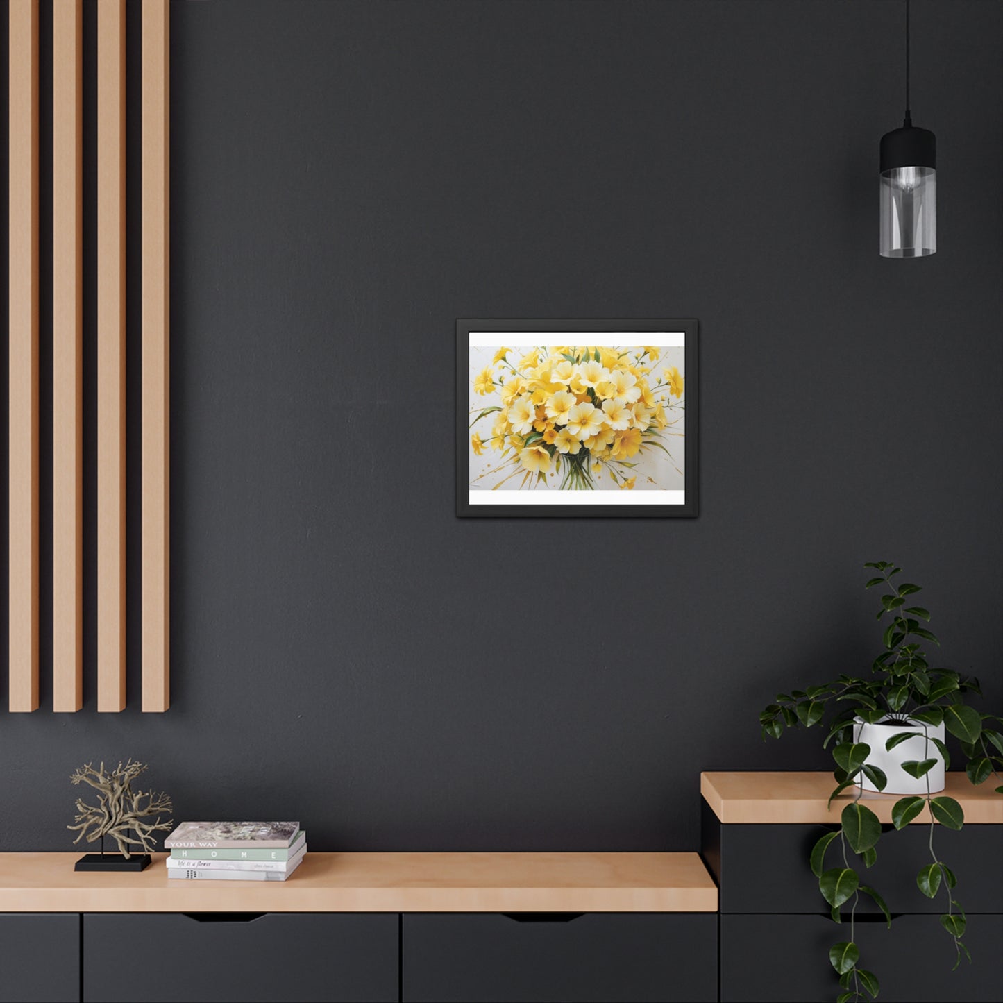 Floral Framed Poster.