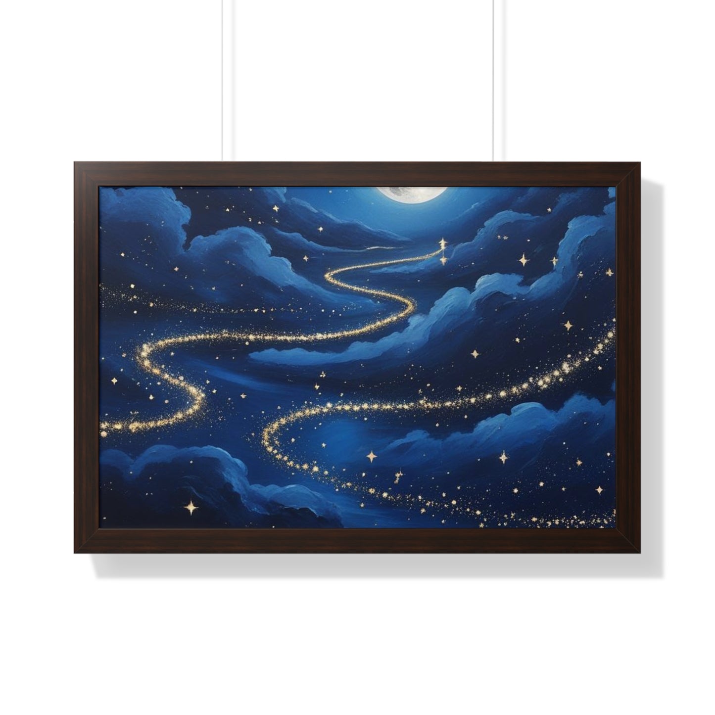 Serene Night Sky Framed Poster
