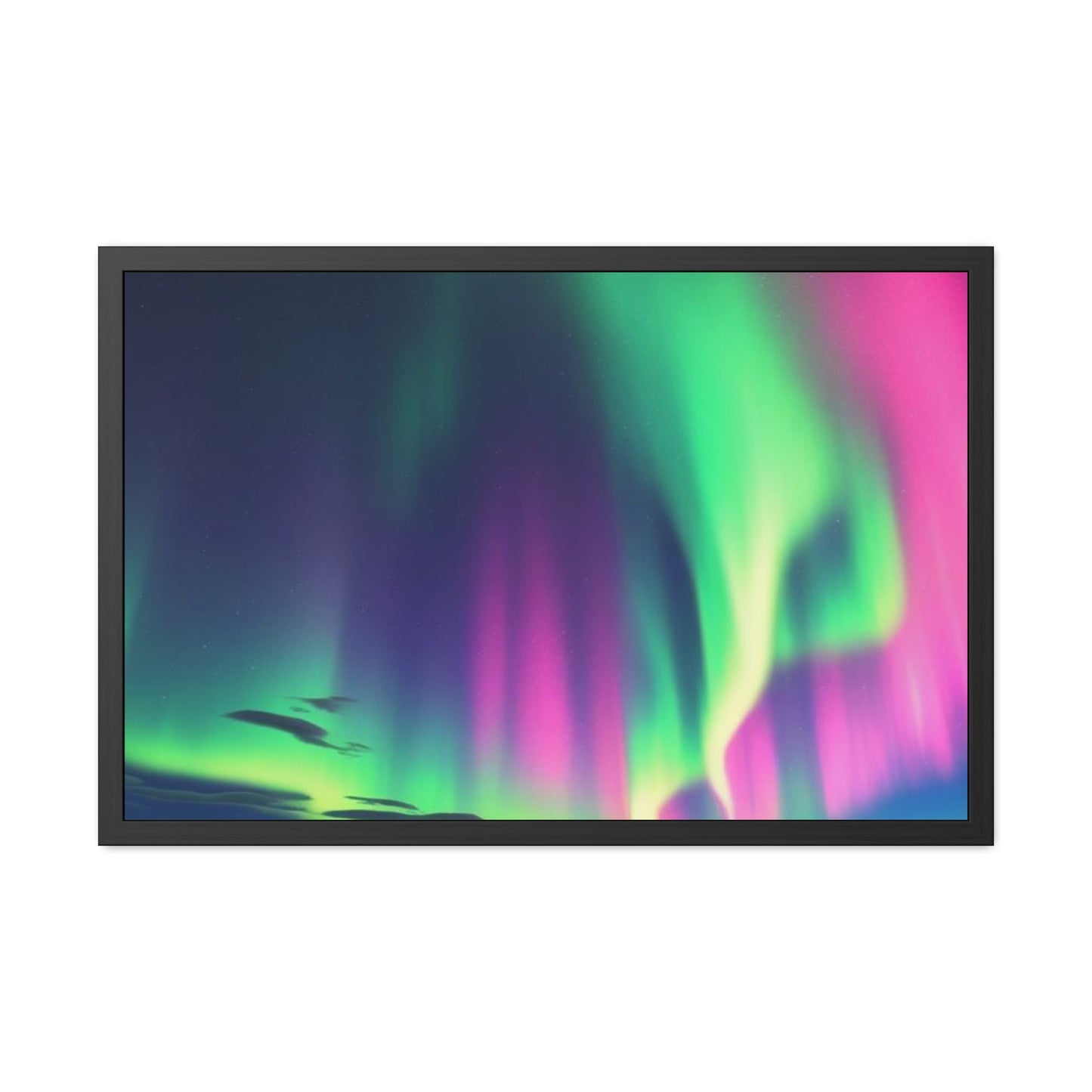 Stunning Northern Lights Framed Poster