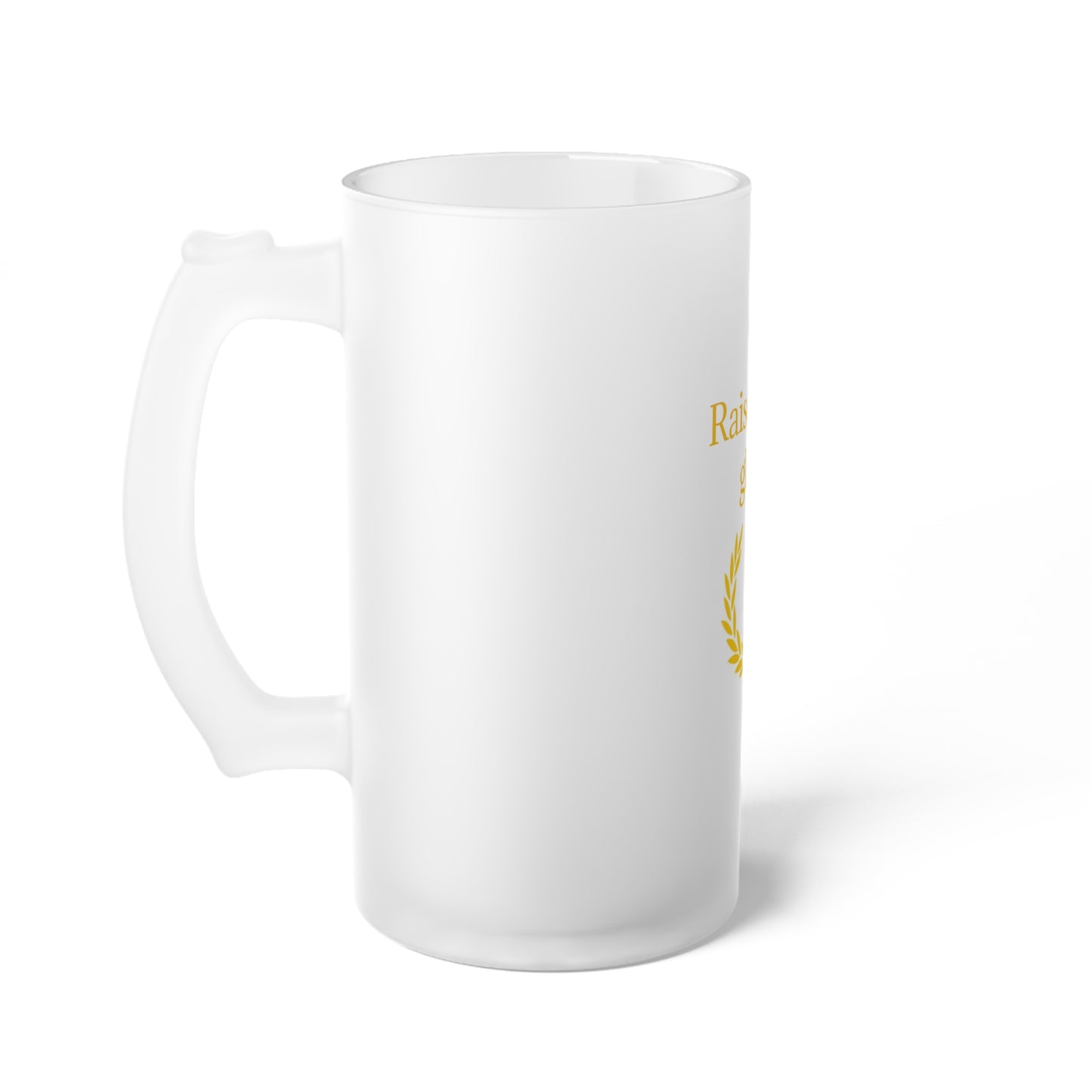 Beer Mug Gift for Beer Lovers - Frosted Glass Design