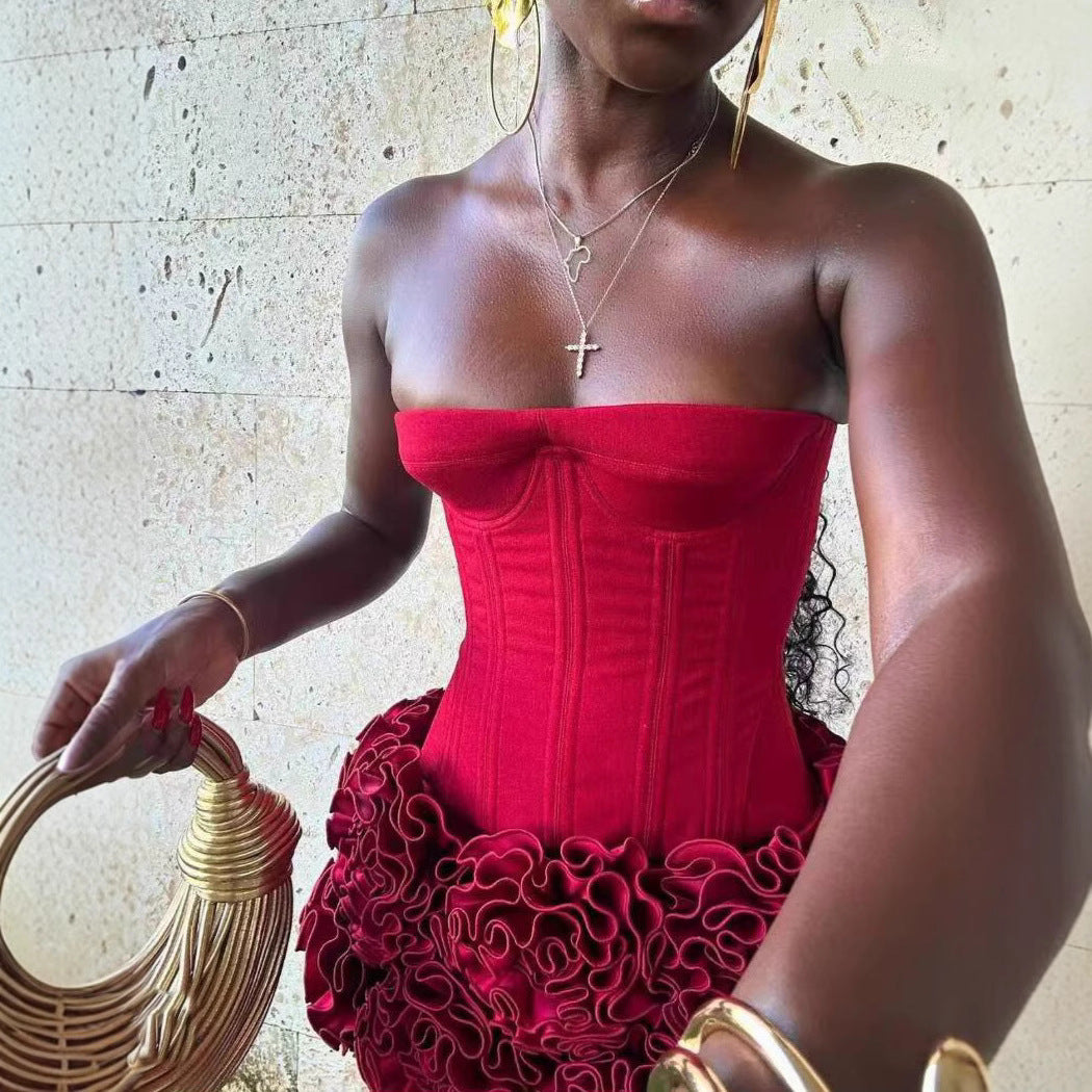 Strapless Mini Party Dress – Elegant Cocktail Outfit