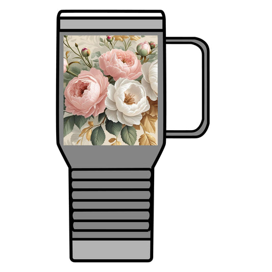 Floral Travel Mug, 20oz