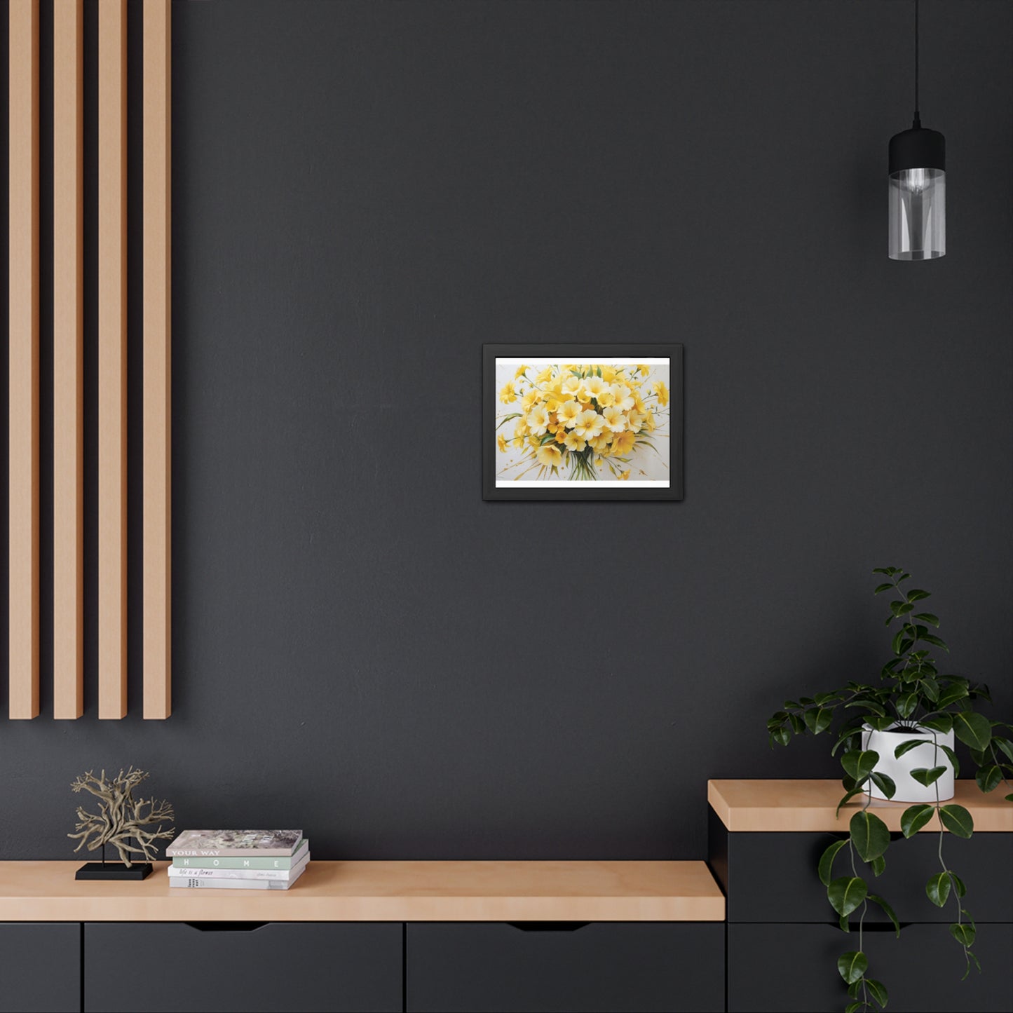 Floral Framed Poster.