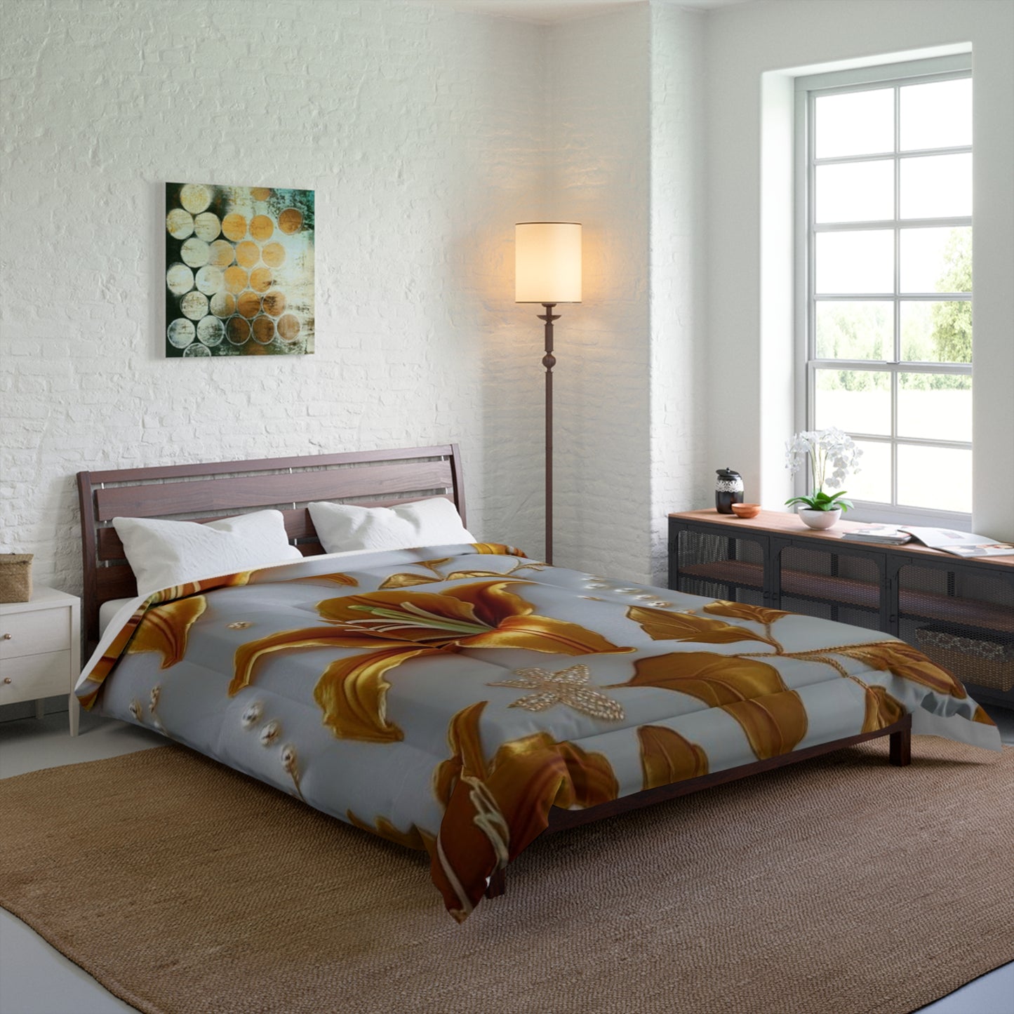 Luxurious Floral Comforter for Cozy Bedrooms