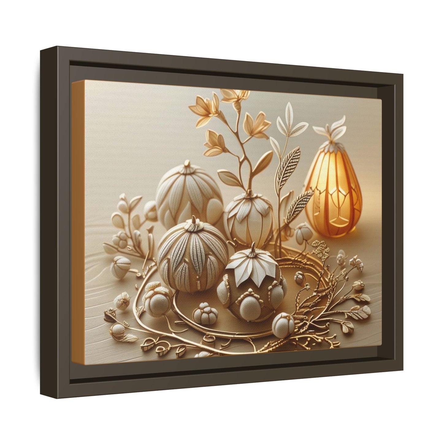 Autumn Framed Canvas Art,Thanksgiving Wall Art