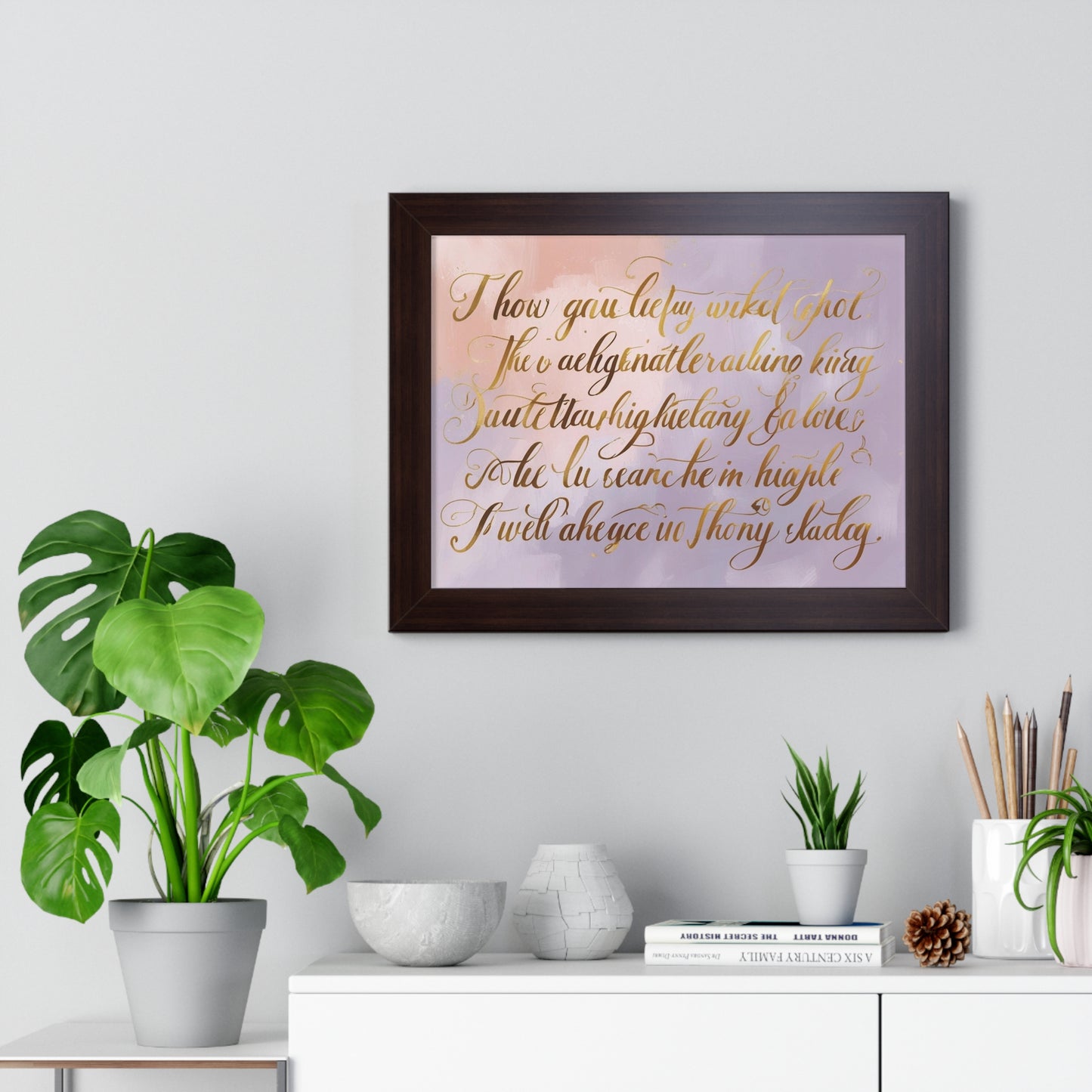 Framed Poster for Home Decor, Gift for Birthdays, Weddings