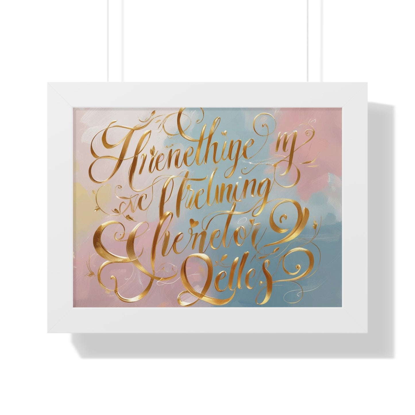 Elegant Framed Inspirational Poster, Modern Aesthetic