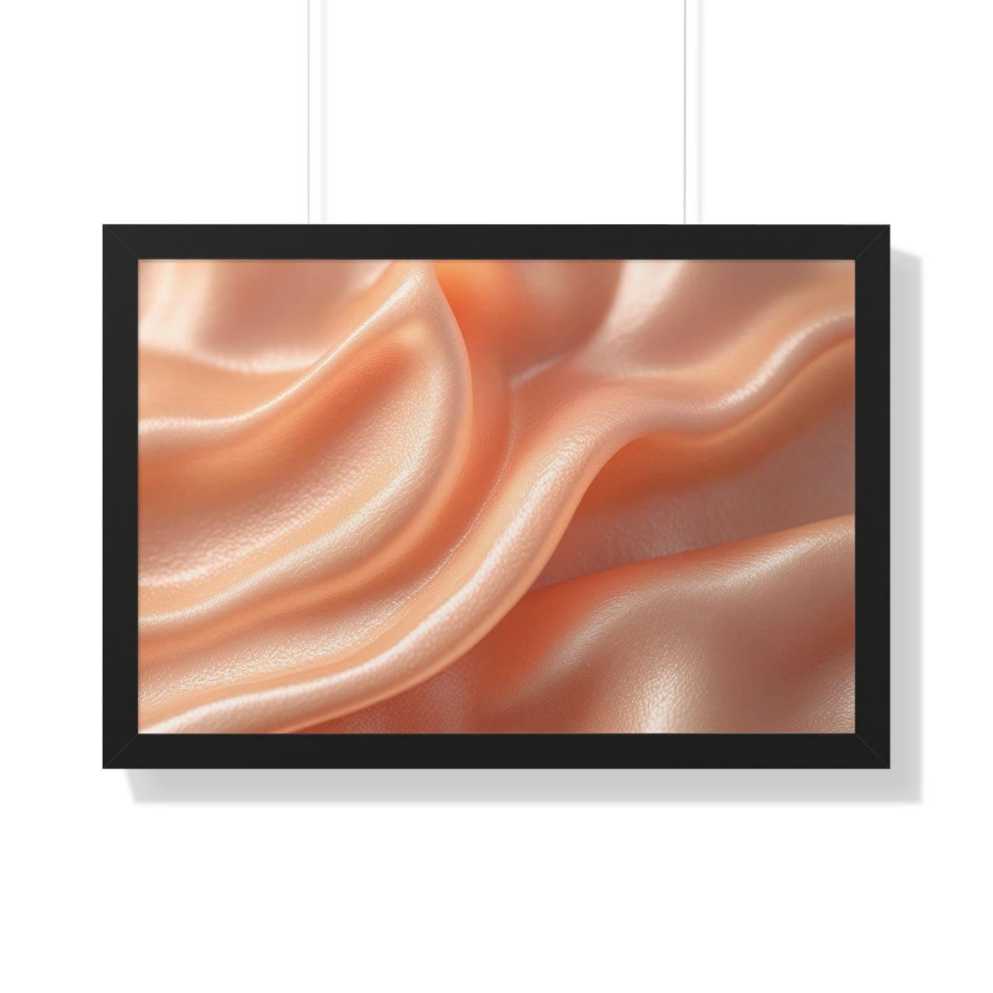 Elegant Framed Horizontal Art Print, Modern Wall Decor