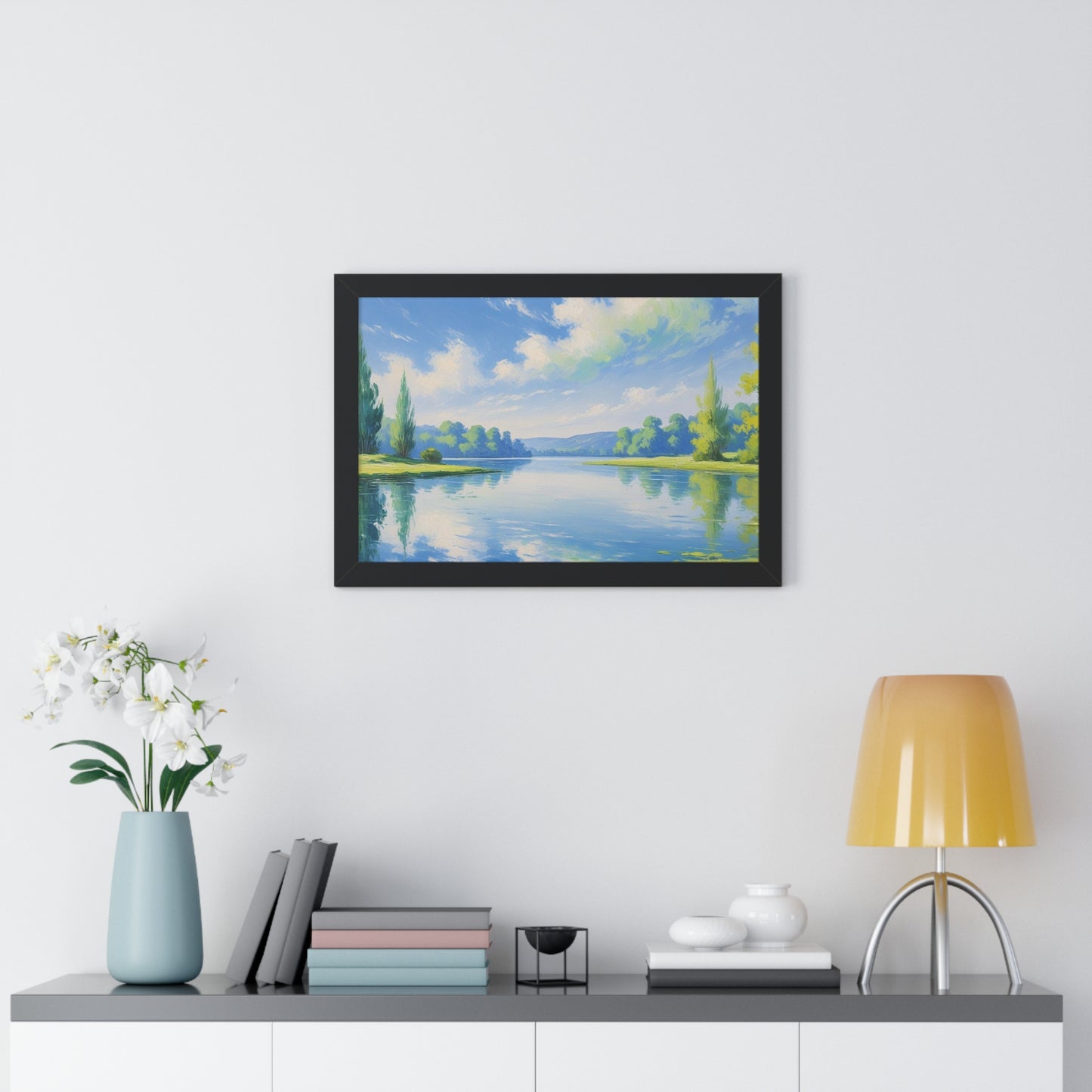 Tranquil Landscape Framed Poster