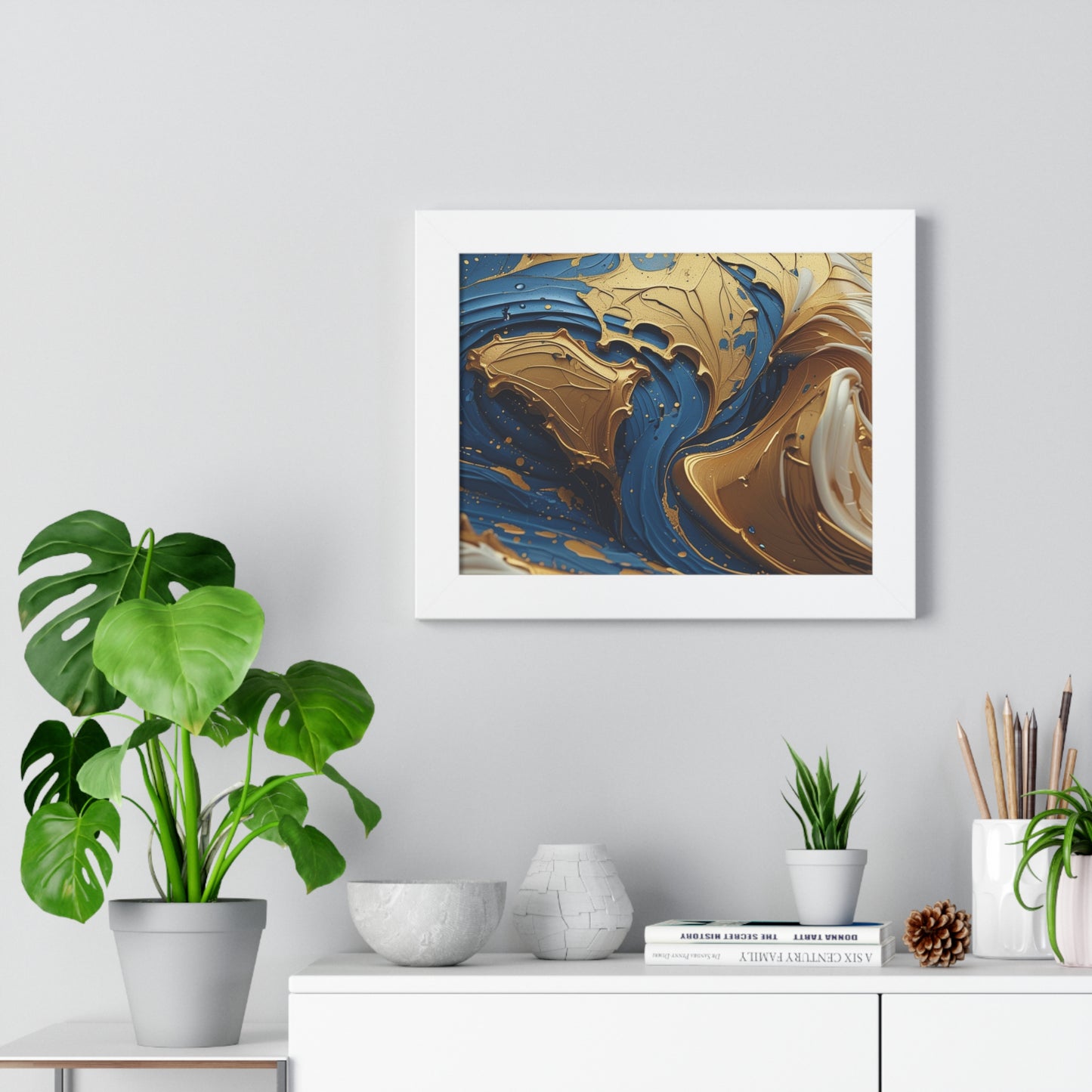 Elegant Abstract Framed Poster, Home Decor, Wall Art, Living Room Decoration, Unique Gift, Modern Artwork