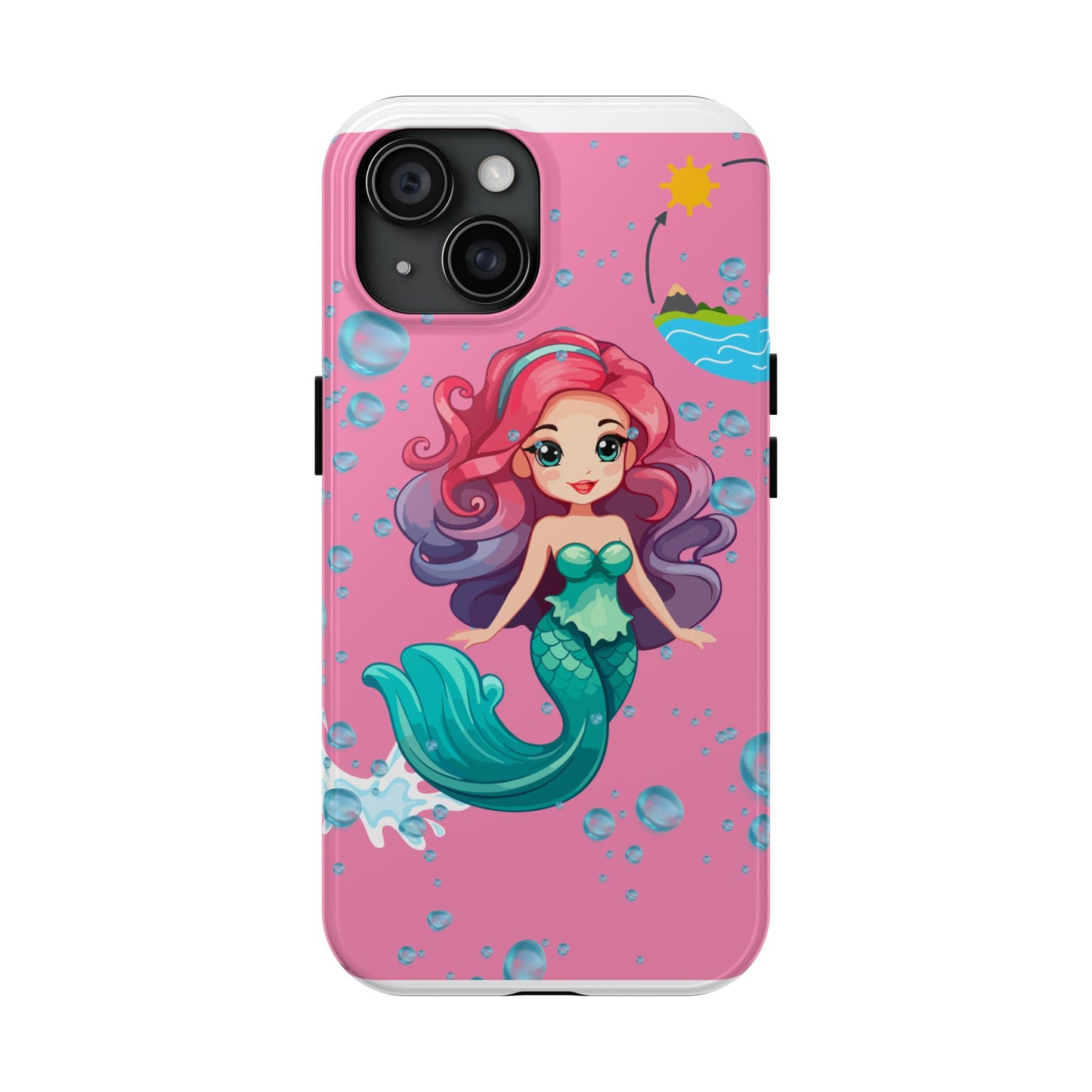 Mermaid Phone Case - Cute Tough Phone Cases, Phone Accessories, Mermaid Lover Gift, Waterproof Phone Cover, Gifts for Teens