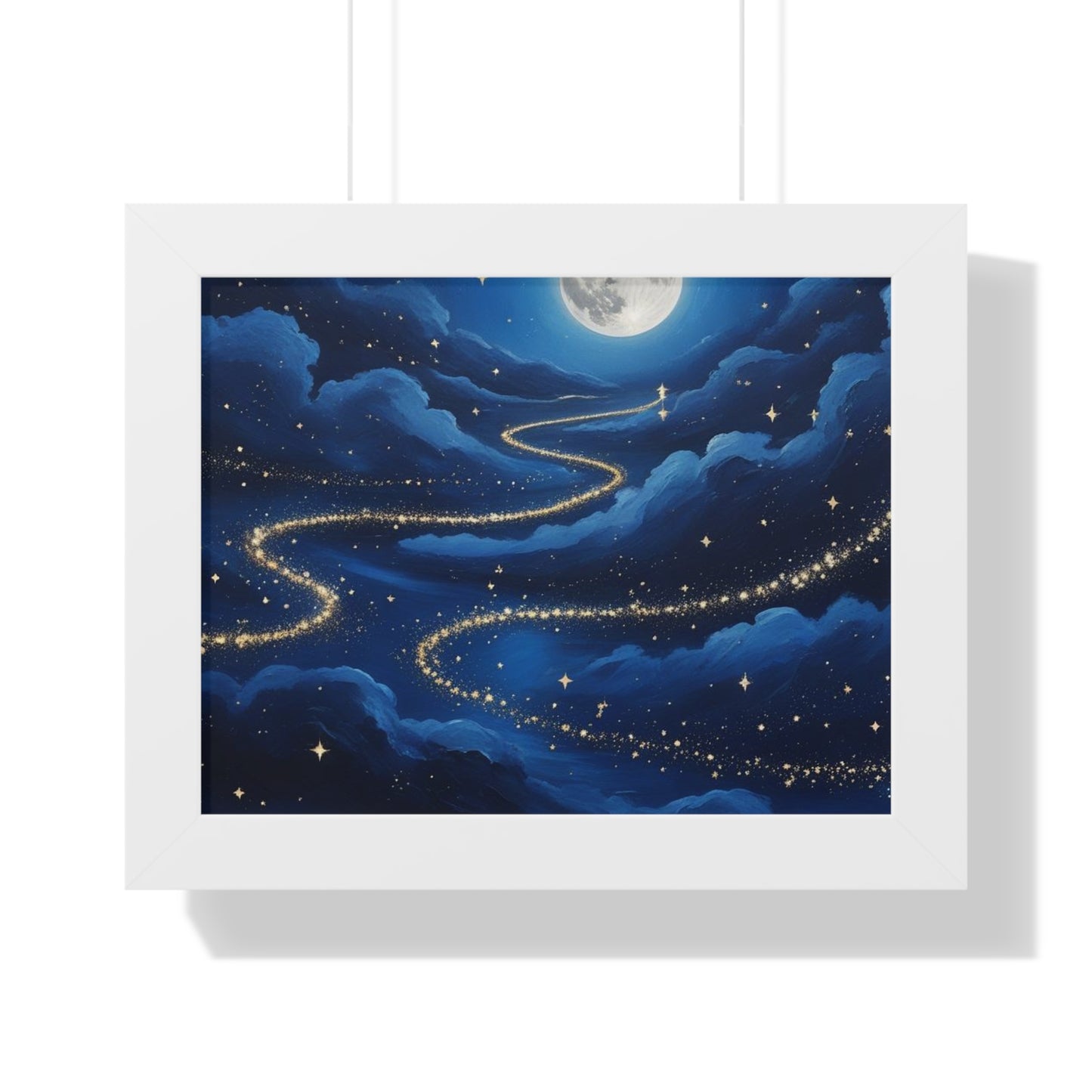 Serene Night Sky Framed Poster