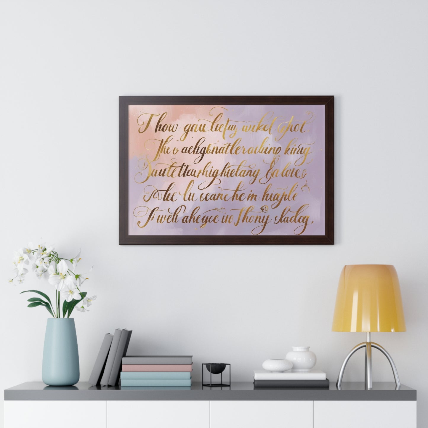 Framed Poster for Home Decor, Gift for Birthdays, Weddings