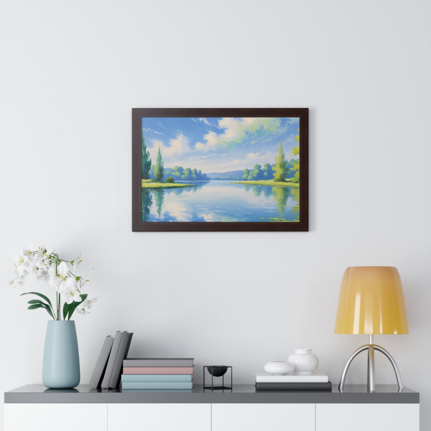 Tranquil Landscape Framed Poster