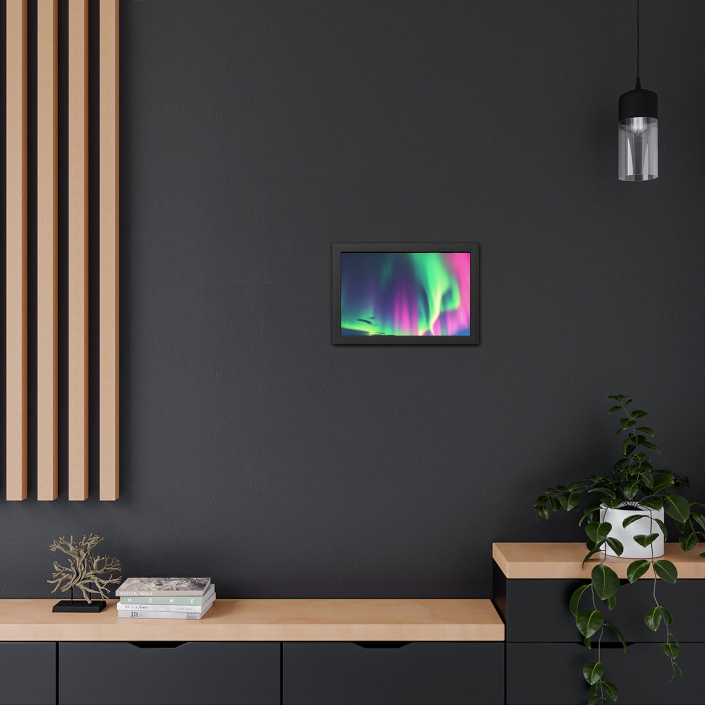 Stunning Northern Lights Framed Poster