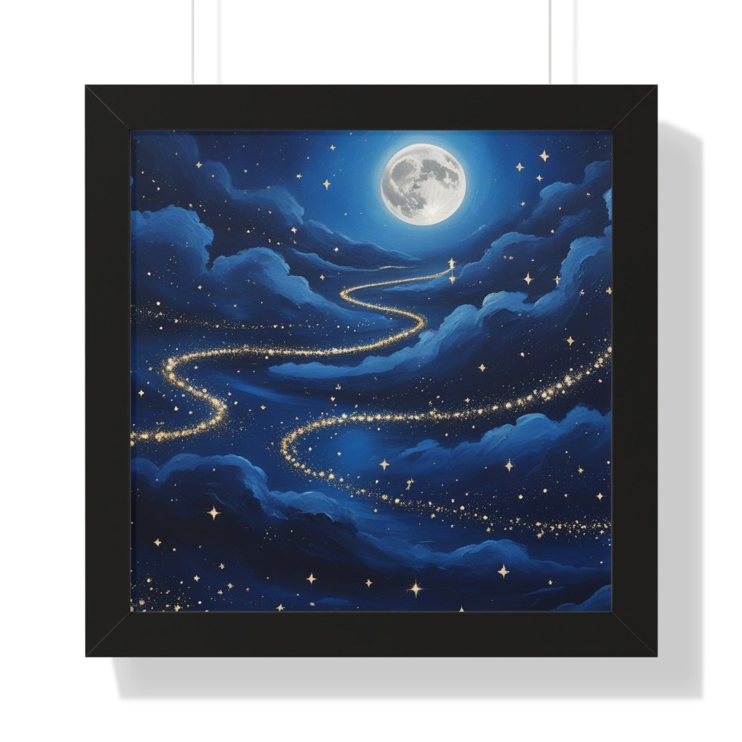 Serene Night Sky Framed Poster
