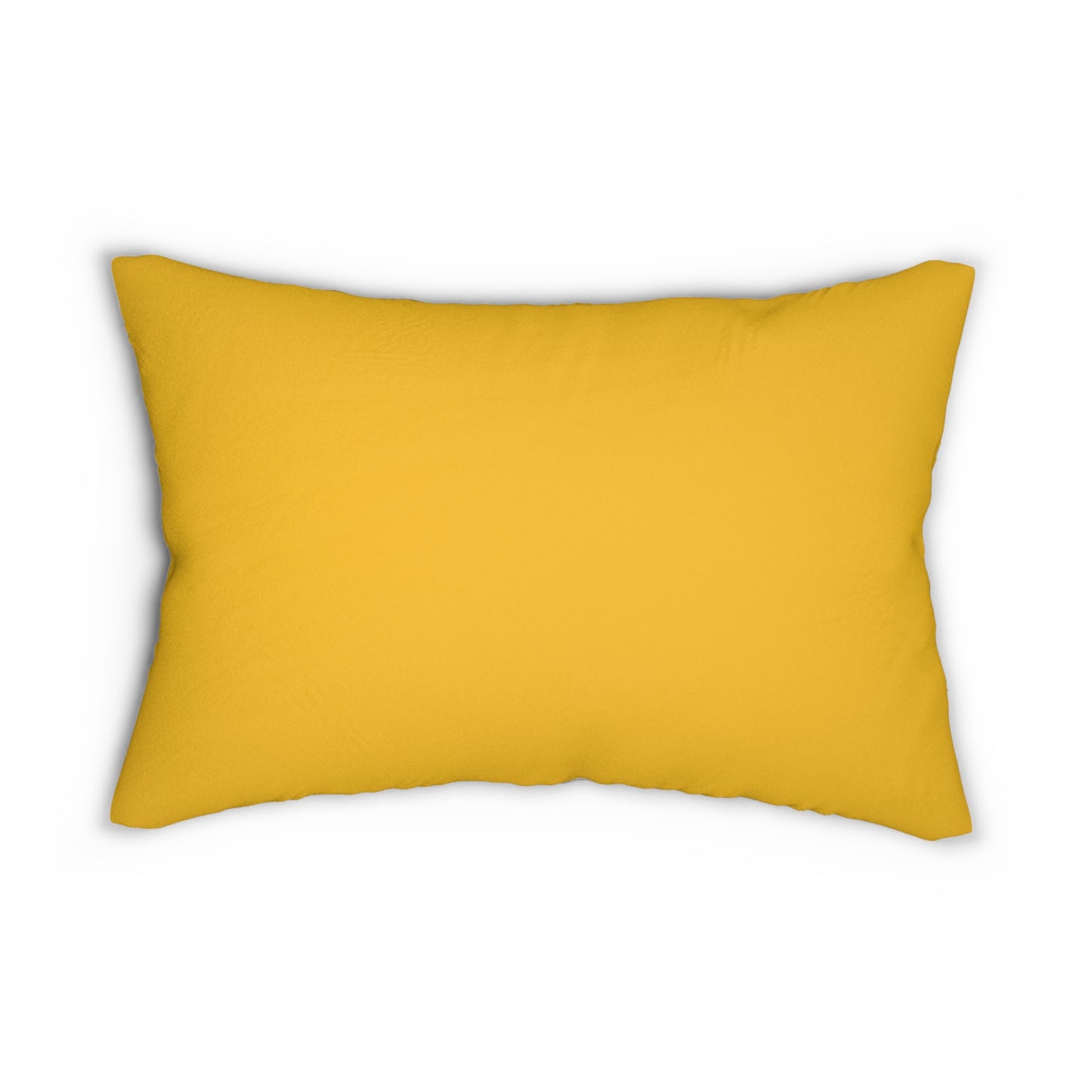 Floral Elegance Yellow Lumbar Pillow