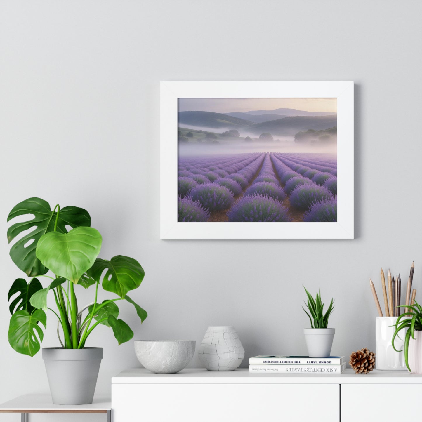 Lavender Fields Framed Poster