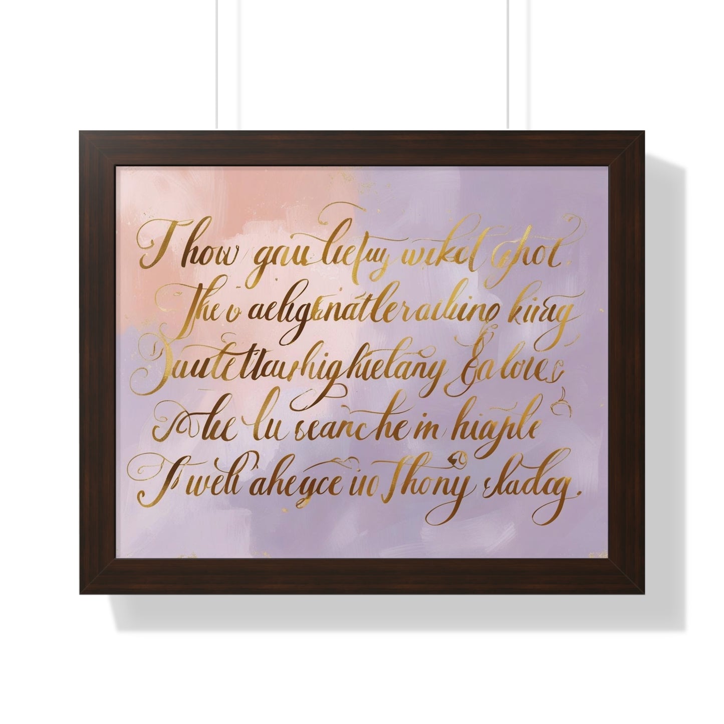 Framed Poster for Home Decor, Gift for Birthdays, Weddings