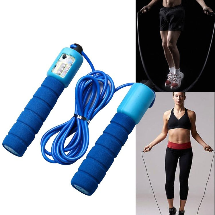 Skipping Rope With Counter Adjustable Length Counter Wear-resistant Foam Cotton Handle Exerci JumpRope se Portable Sports Training Equipment