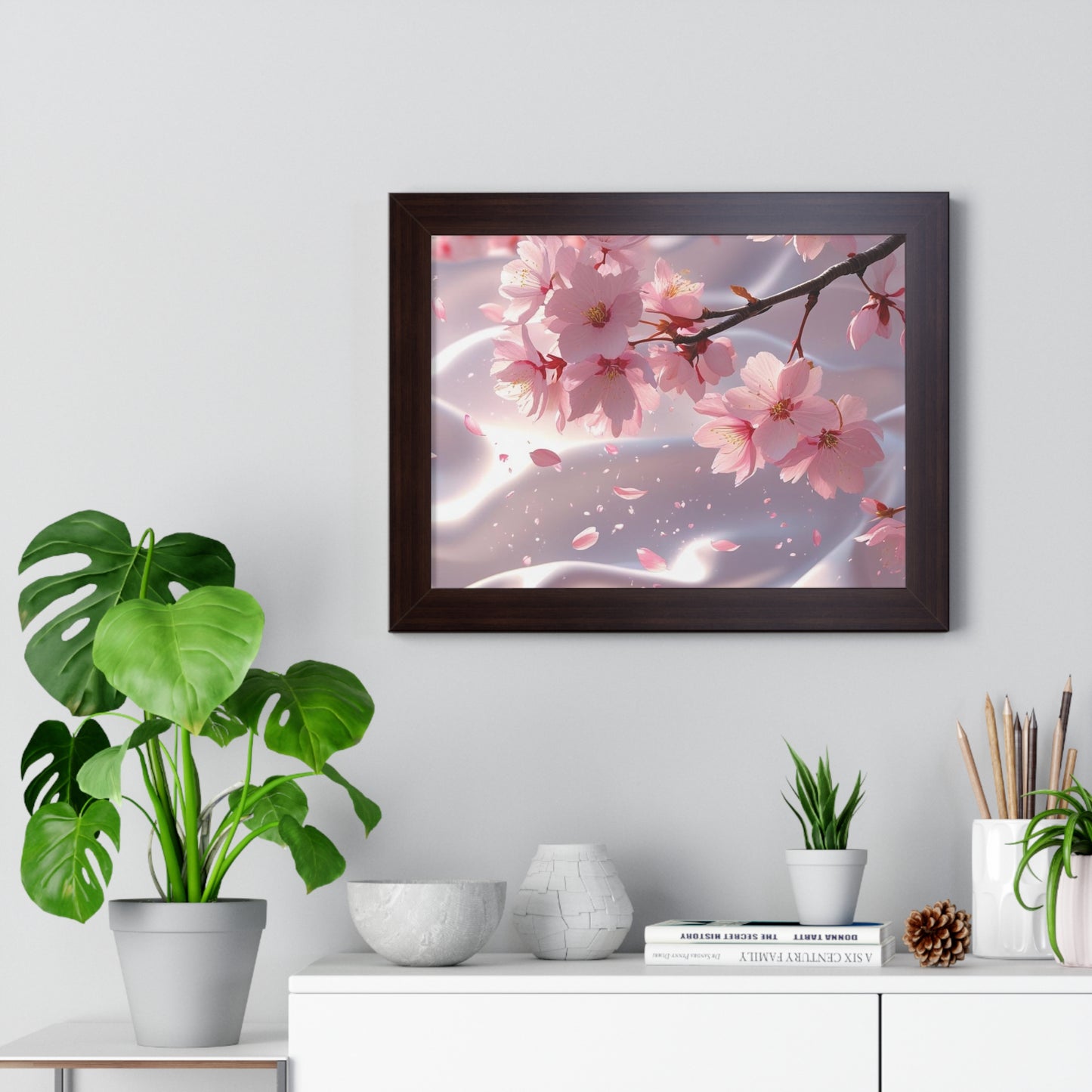 Blossoming Cherry Blossom Art Print, Spring Home Decoration, Nature Poster