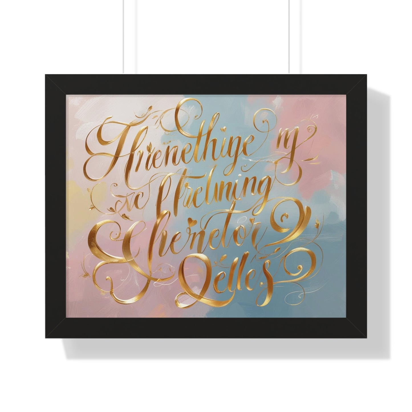 Elegant Framed Inspirational Poster, Modern Aesthetic