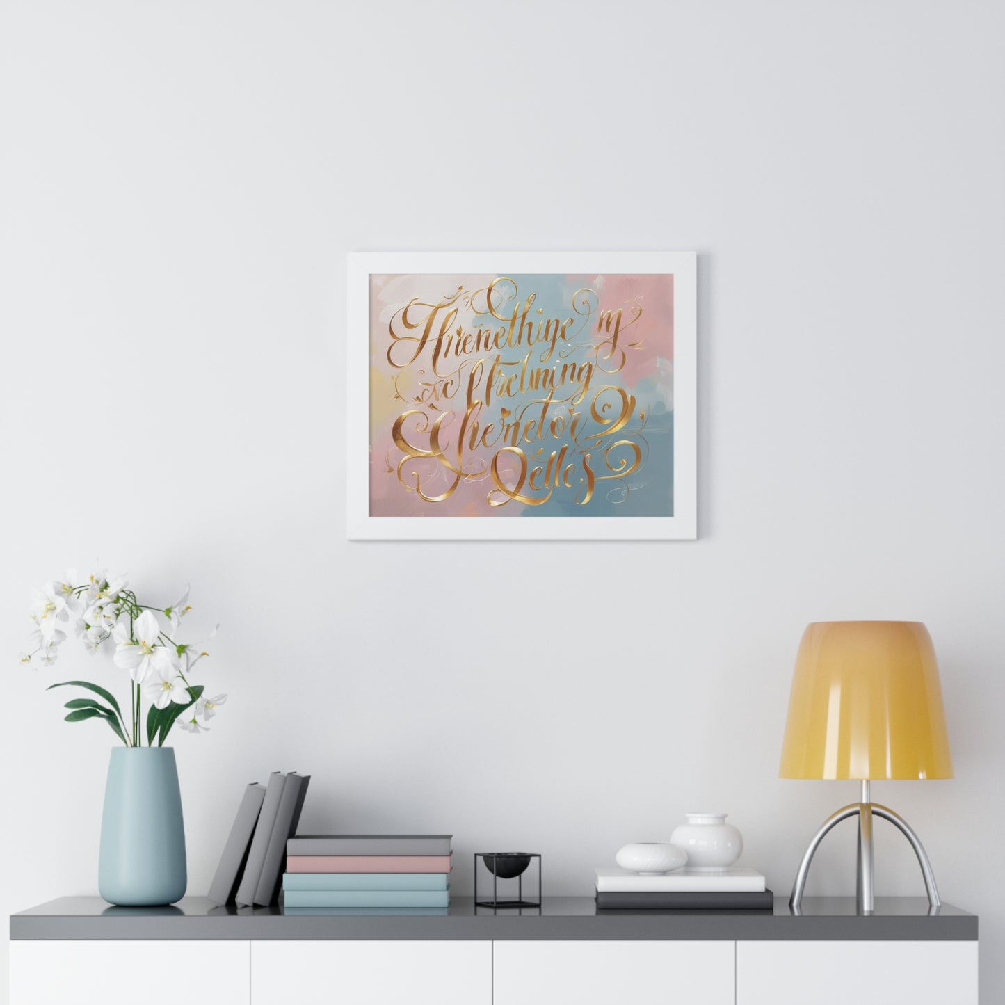 Elegant Framed Inspirational Poster, Modern Aesthetic