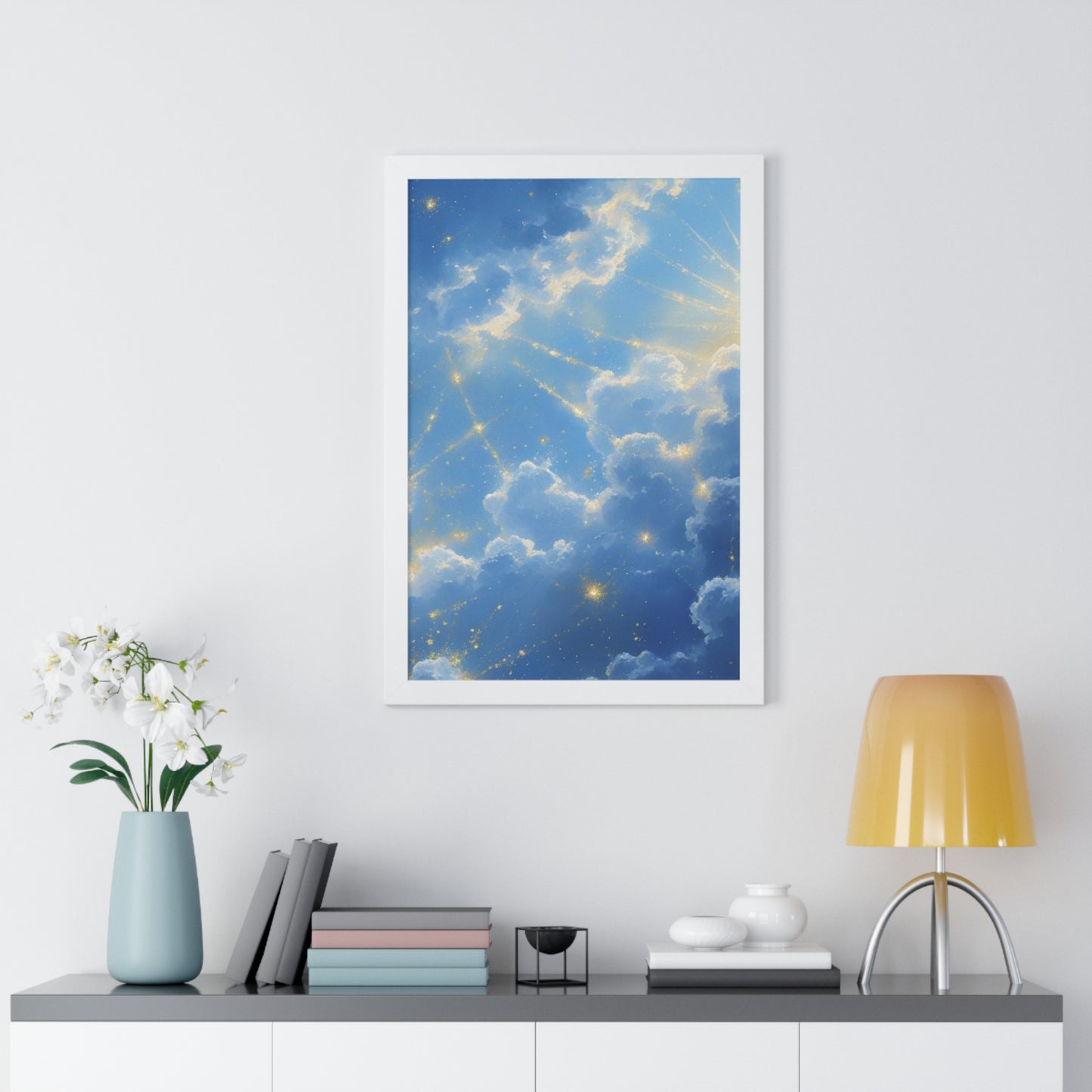 Celestial Framed Vertical Poster