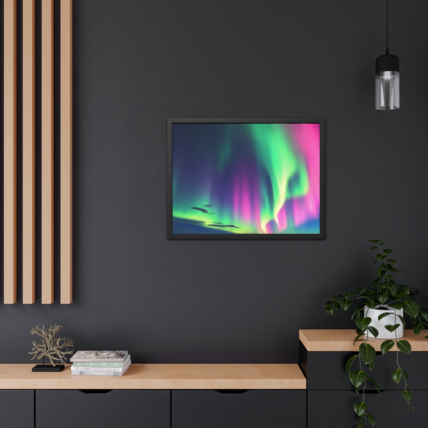 Stunning Northern Lights Framed Poster