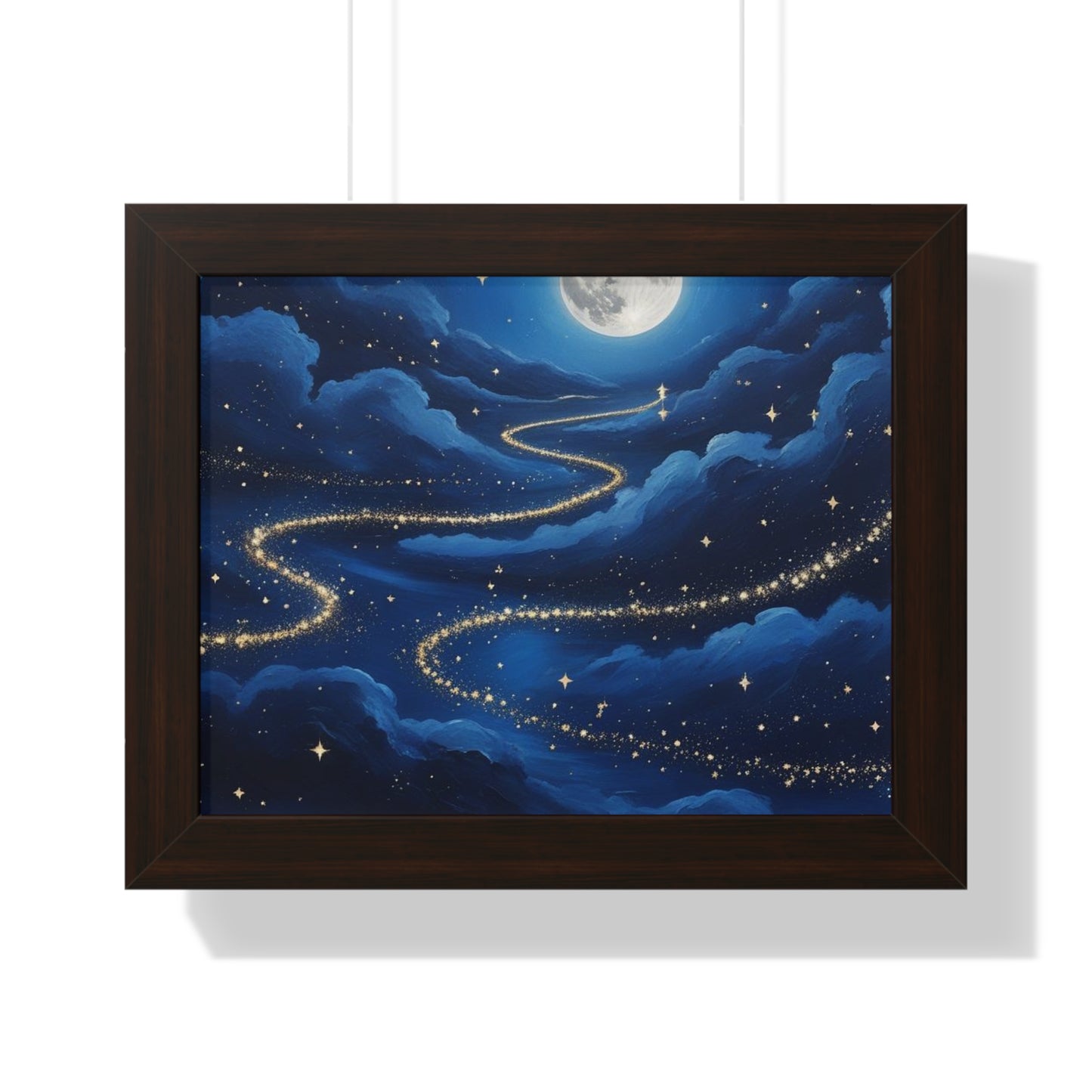 Serene Night Sky Framed Poster