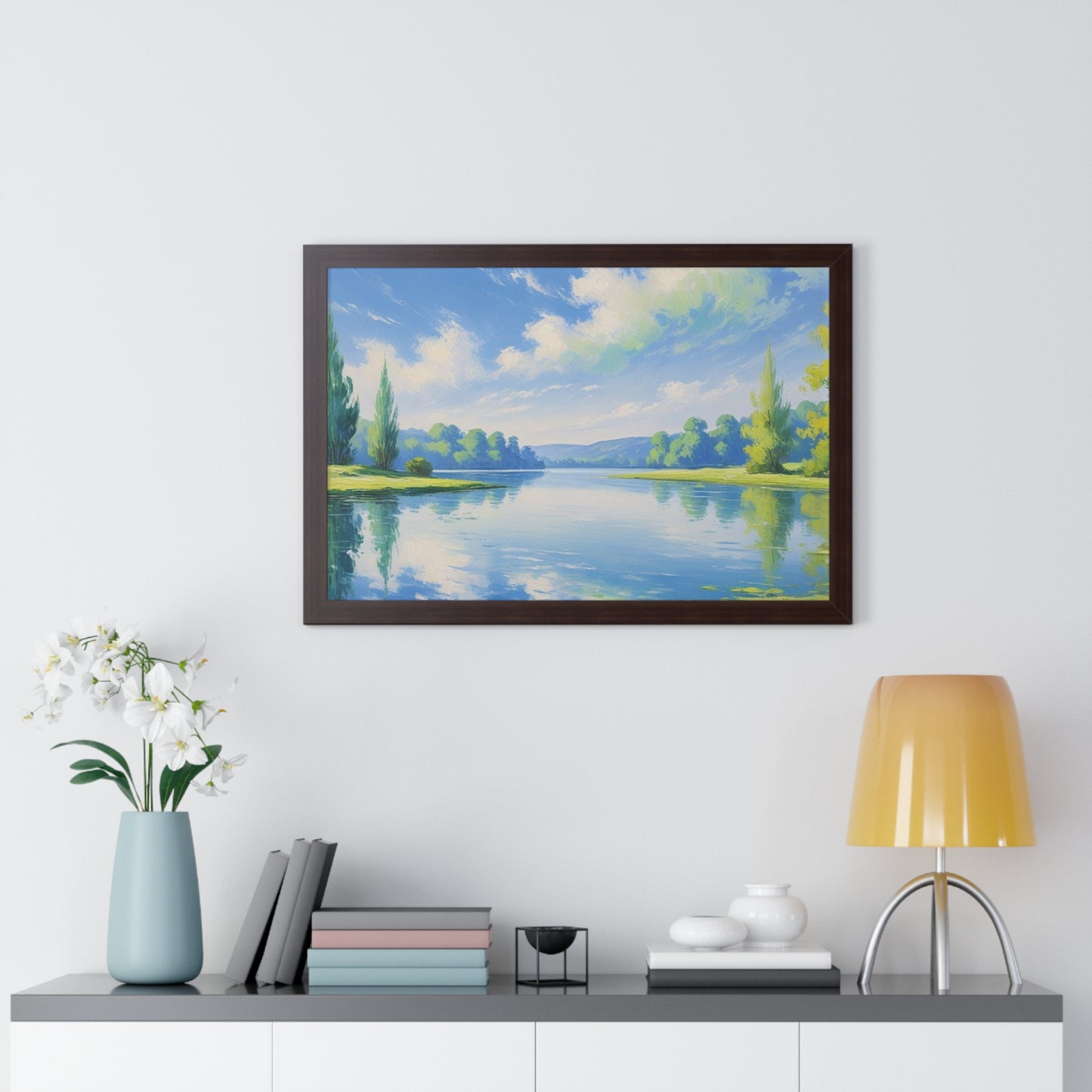 Tranquil Landscape Framed Poster