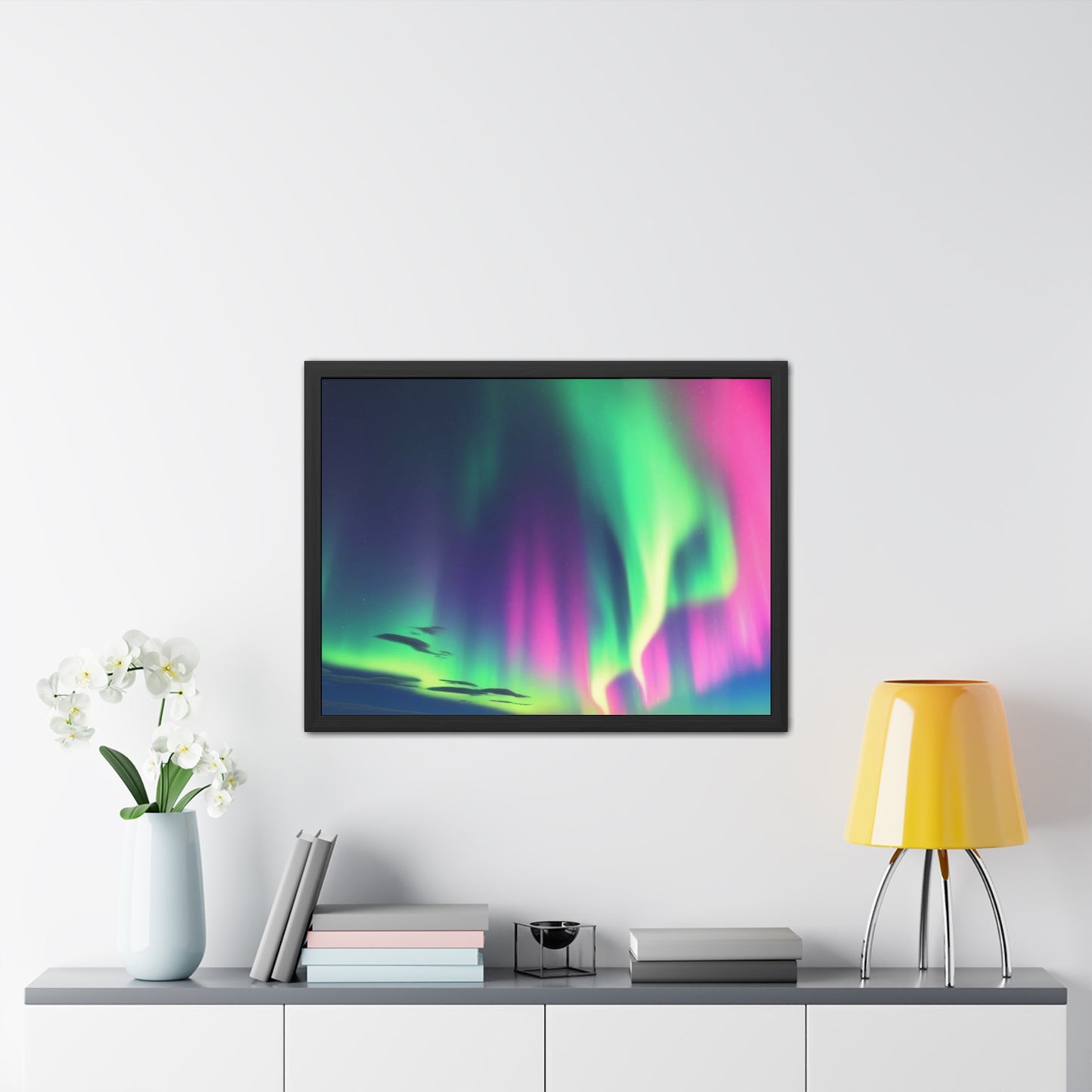 Stunning Northern Lights Framed Poster