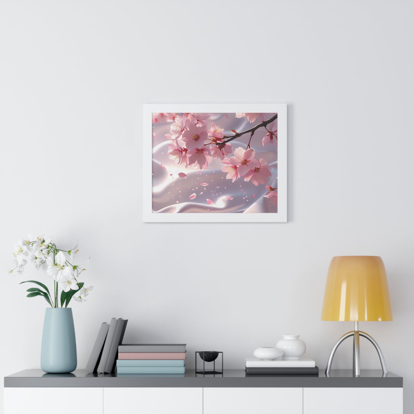 Blossoming Cherry Blossom Art Print, Spring Home Decoration, Nature Poster