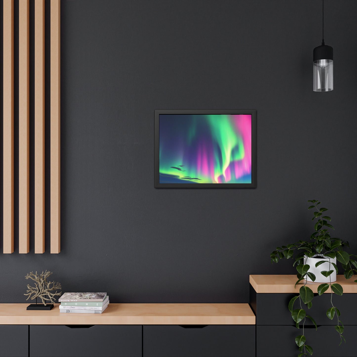 Stunning Northern Lights Framed Poster