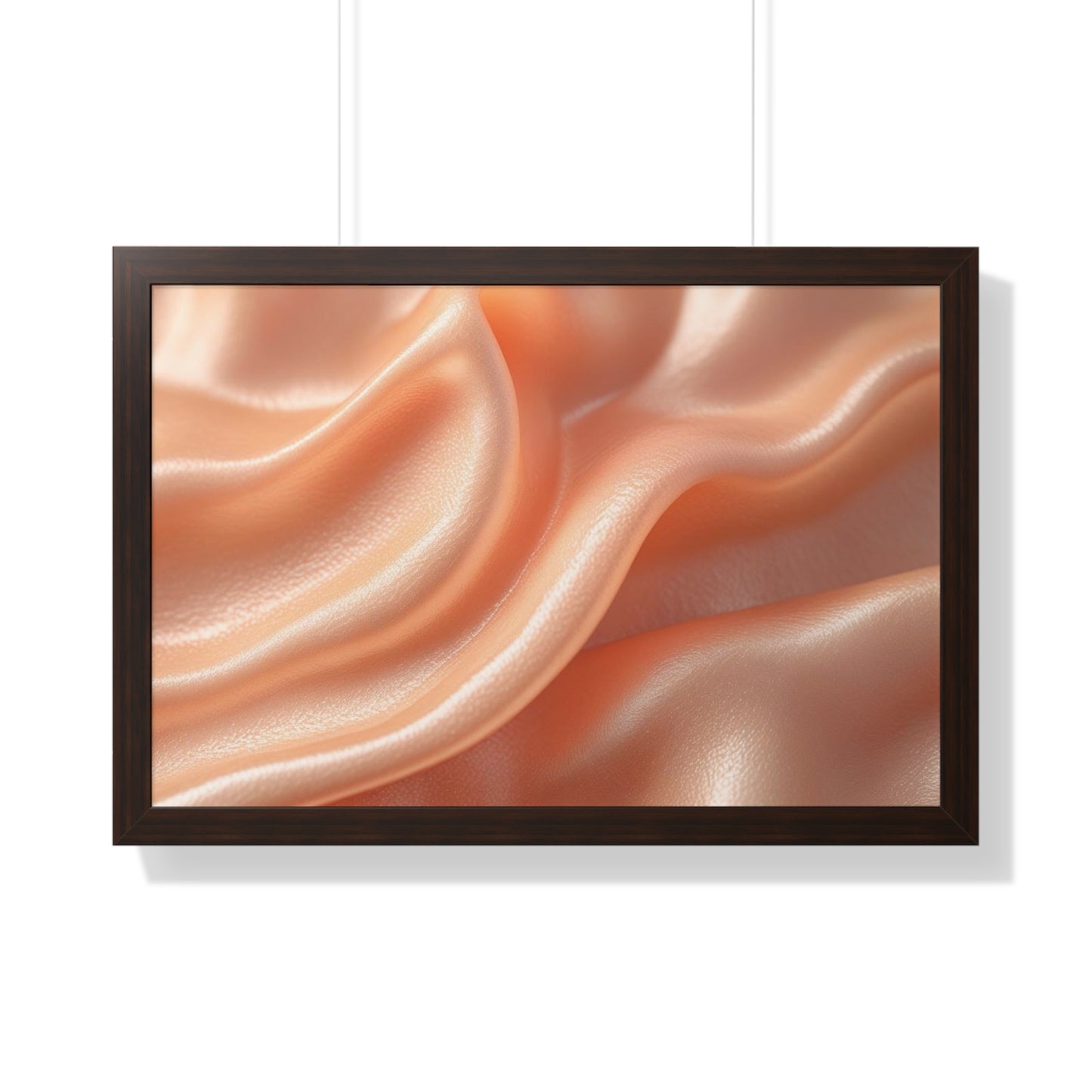 Elegant Framed Horizontal Art Print, Modern Wall Decor