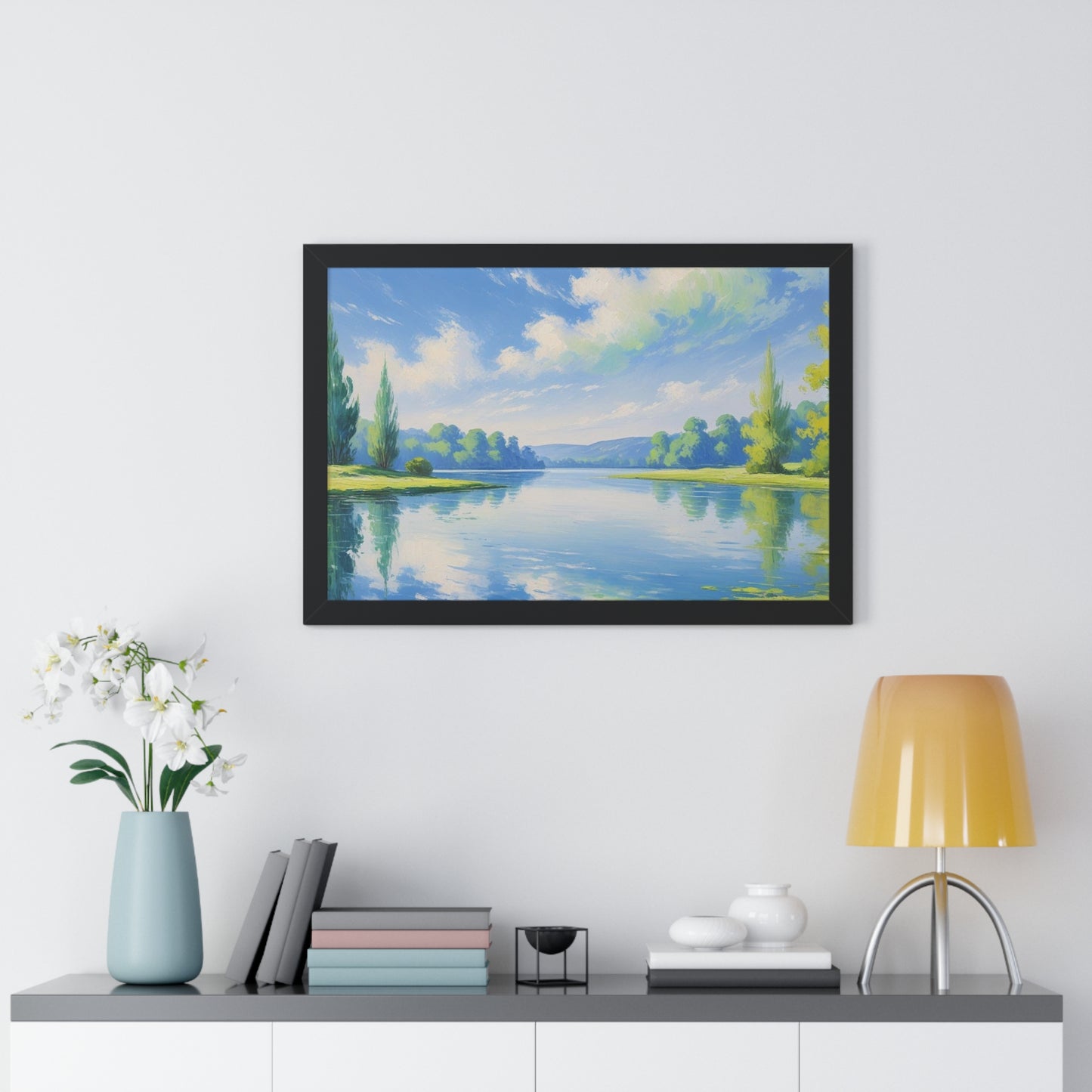 Tranquil Landscape Framed Poster