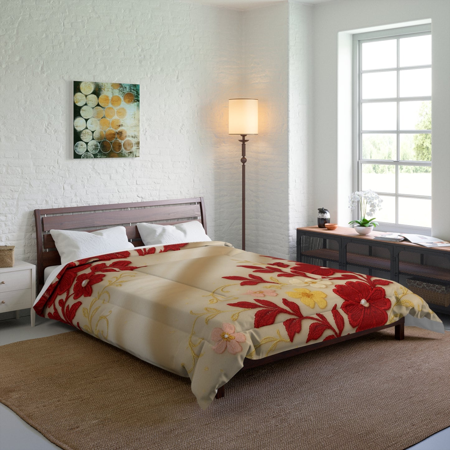 Elegant Floral Comforter