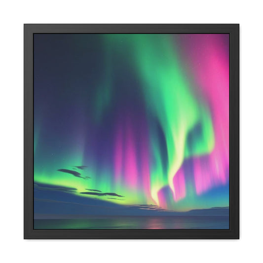 Stunning Northern Lights Framed Poster