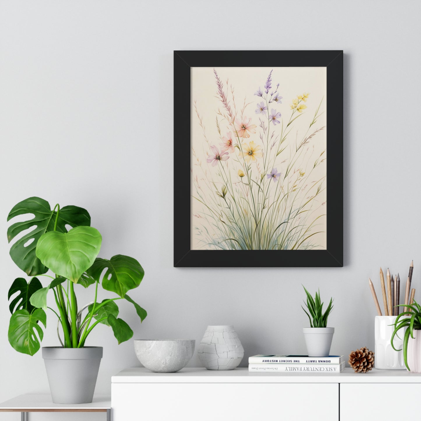 Framed Floral Art Print