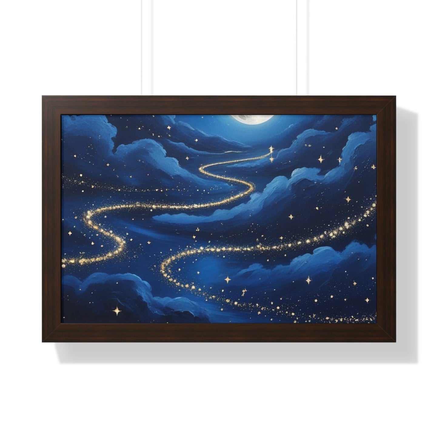 Serene Night Sky Framed Poster