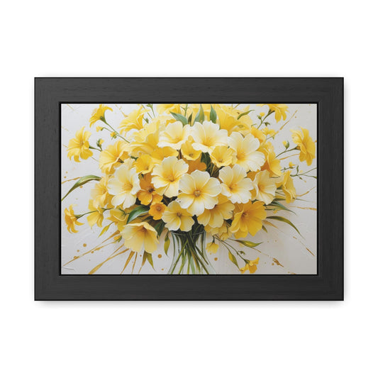 Floral Framed Poster.