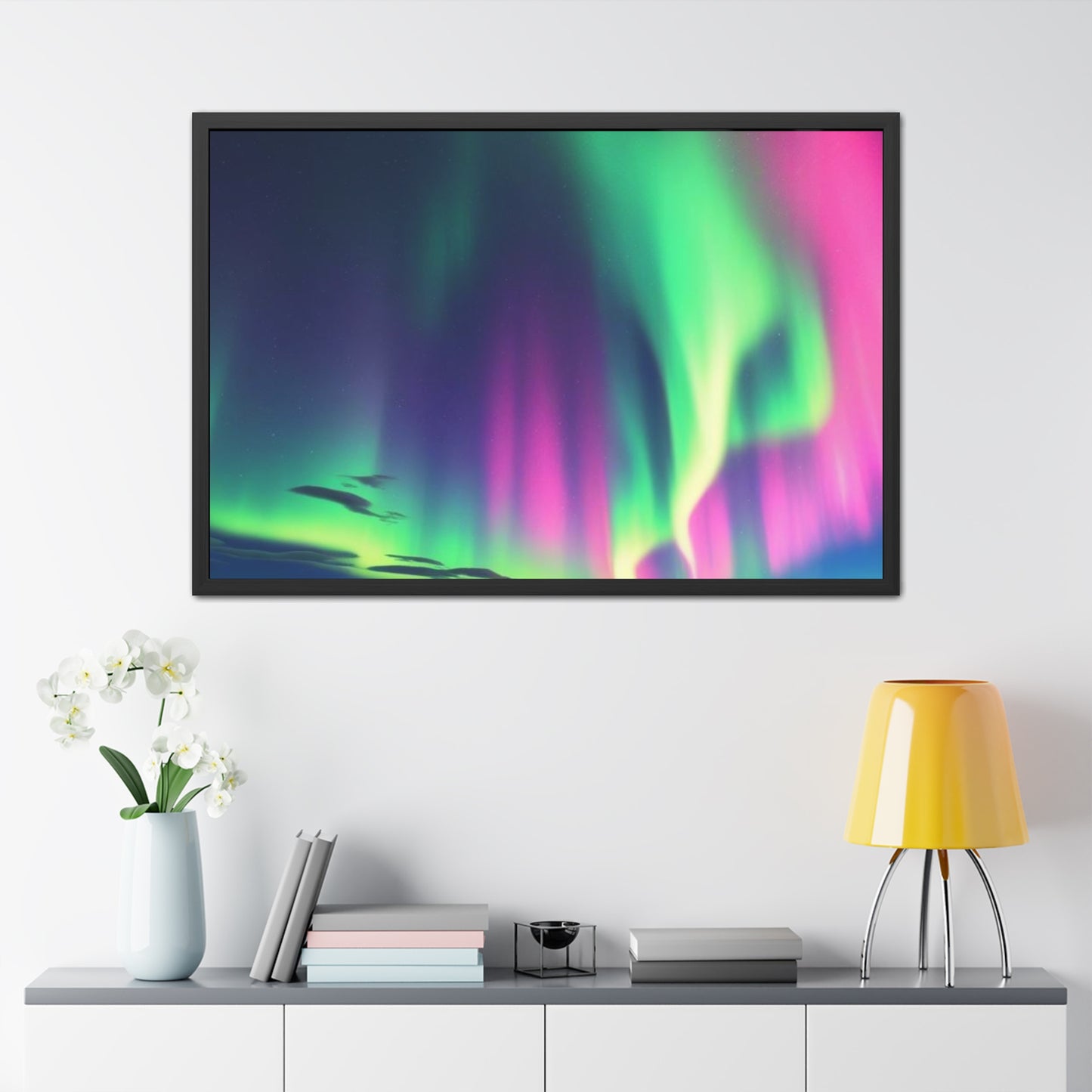 Stunning Northern Lights Framed Poster