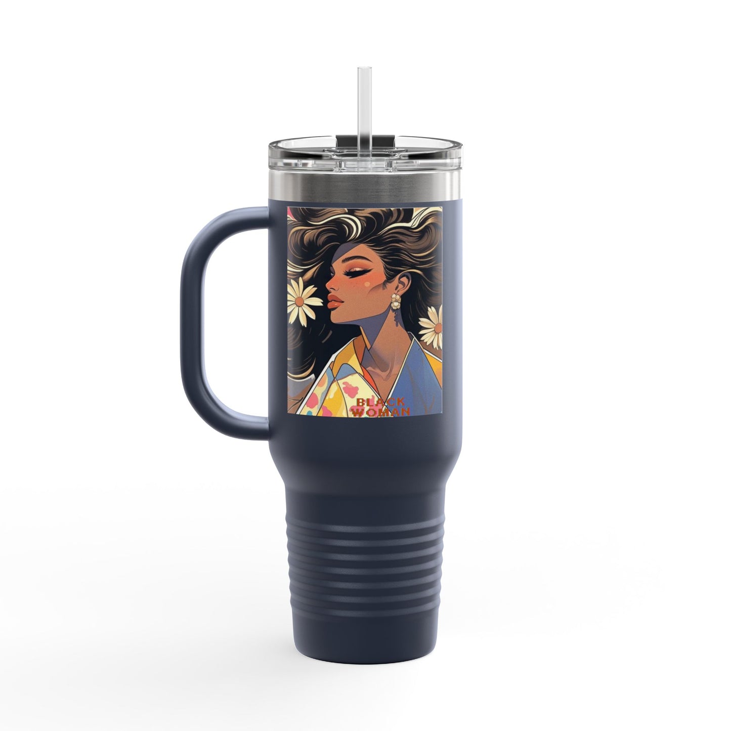 Bohemian Insulated Travel Mug | 40oz Floral Design | Perfect for Hot & Cold Drinks, Travel Lovers, Gifts for Her, Summer Vibes