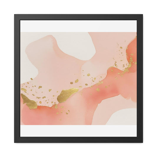 Elegant Abstract Wall Art Print, Framed Poster