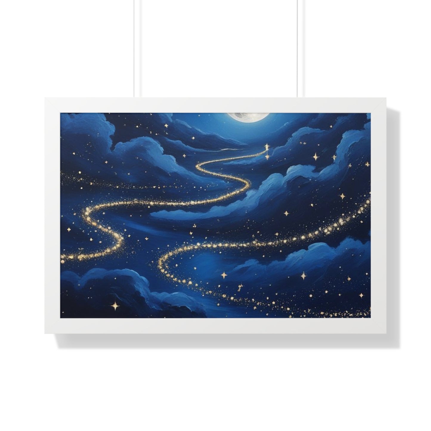 Serene Night Sky Framed Poster