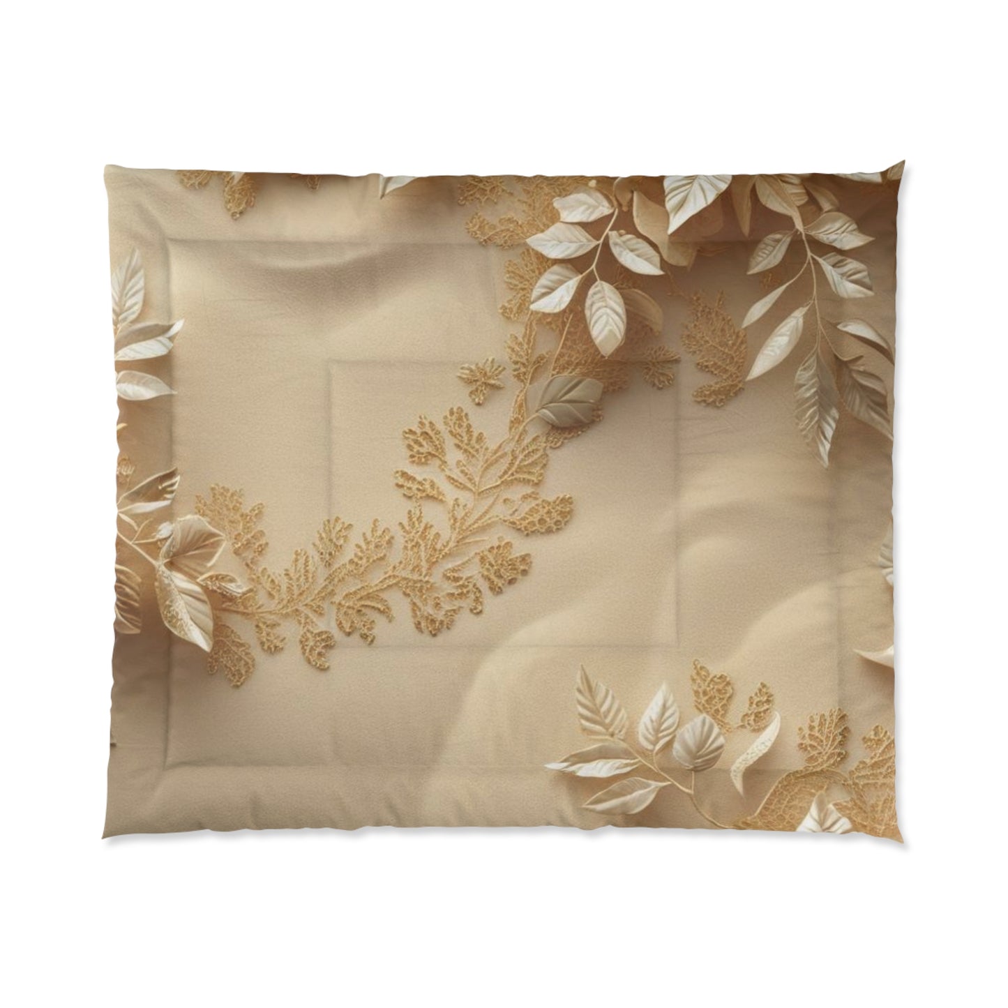 Elegant Botanical Comforter, Soft Luxury Comfort