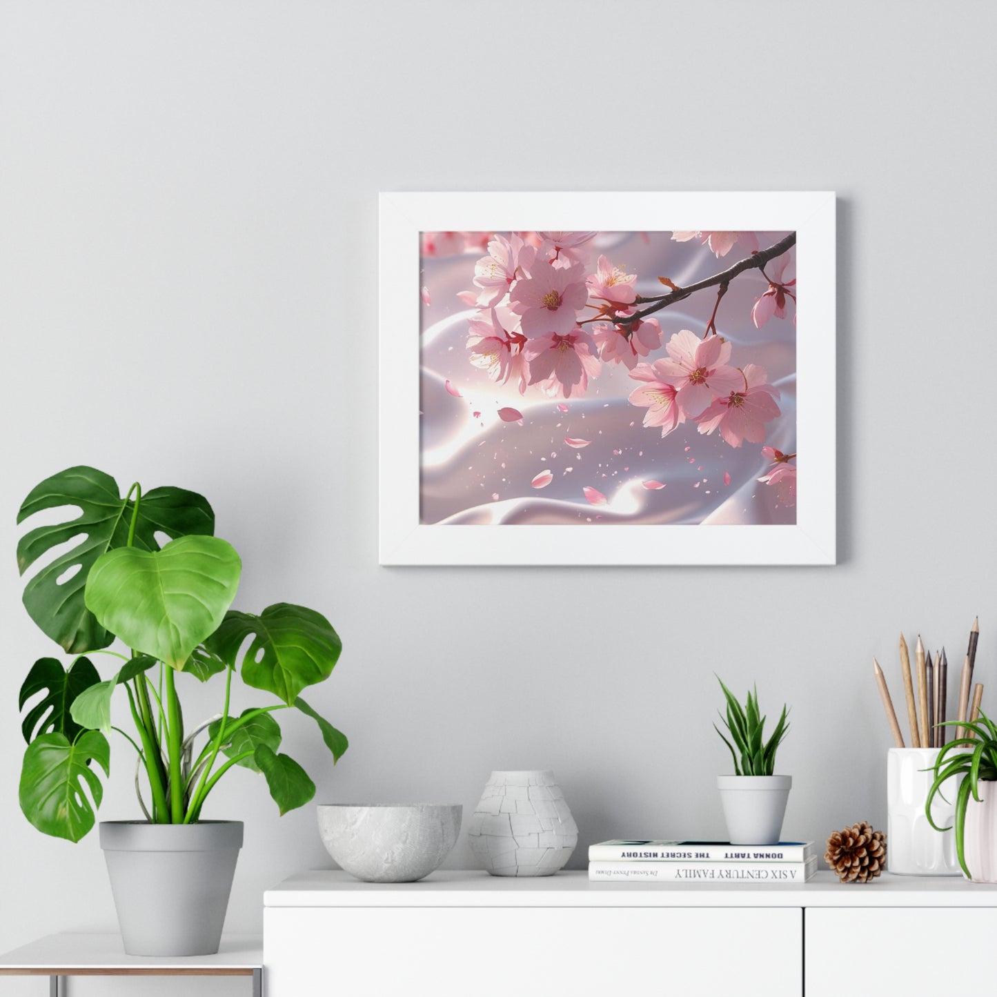 Blossoming Cherry Blossom Art Print, Spring Home Decoration, Nature Poster